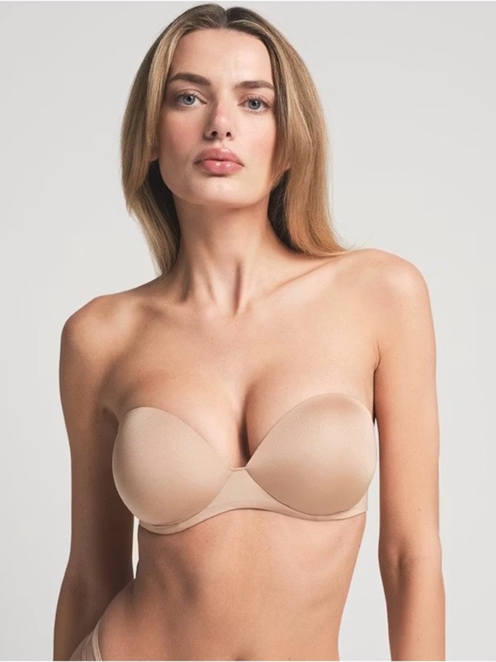 SKIMS NWT Ultimate Push Up Strapless Bra Clay Tan Color Size 38D